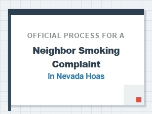 Reporting Neighbor Smoking Violations to Nevada Hoas