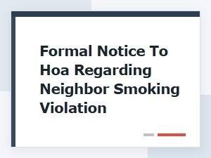 Reporting Smoking Violations to Your Hoa