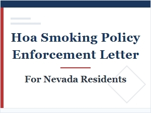 Nevada Hoa Smoking Enforcement Letter