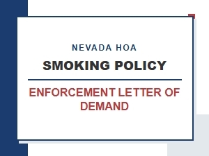 Hoa Smoking Policy Enforcement Letter of Demand