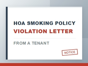 Writing an Hoa Smoking Violation Notice