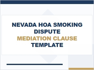 Nevada Hoa Smoking Dispute Mediation Guide