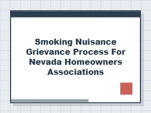 Addressing Smoking Complaints in Nevada Hoas